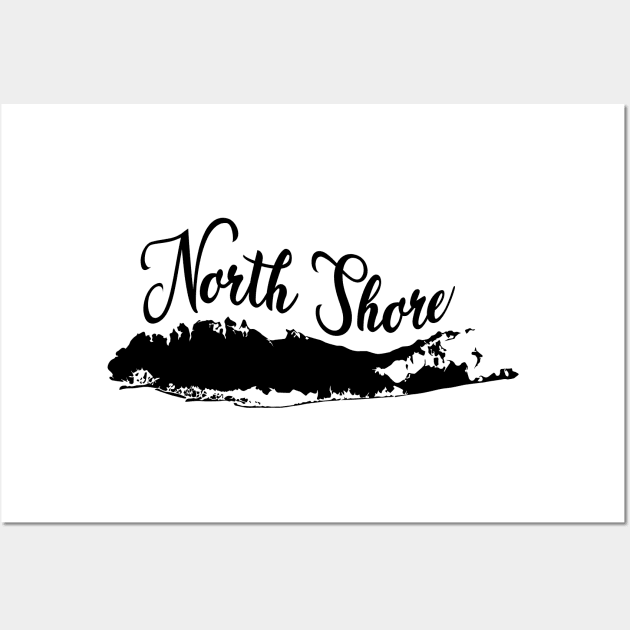 North Shore Script (Light Colors) Wall Art by Proud Town Tees